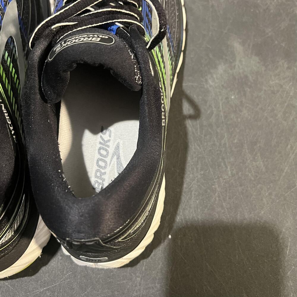 Brooks Glycerin 15 GTS Running Shoes Mens Size 10.5 Black Blue Green Cushion - Picture 9 of 10